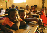 穏やかな笑顔に溢れるマダガスカルの教室（9月写真）